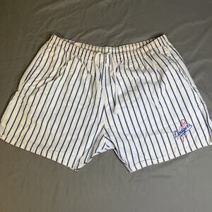 Vintage Chalk Line LA Dodgers Shorts Single Stitch 100% Cotton Pinstripe XL